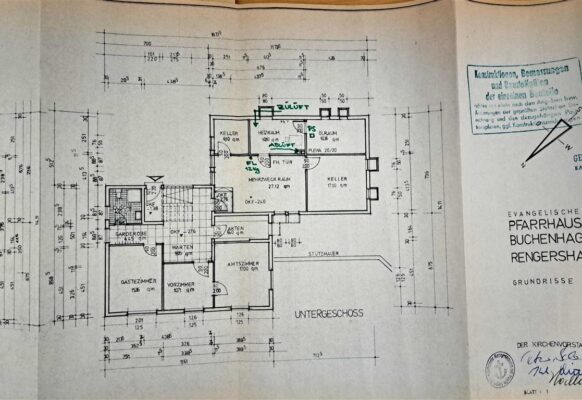 Pfarrhaus UG 1972